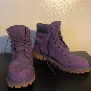 Purple Timberland Boots